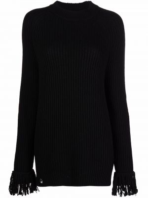Кашмирен пуловер Philipp Plein черно