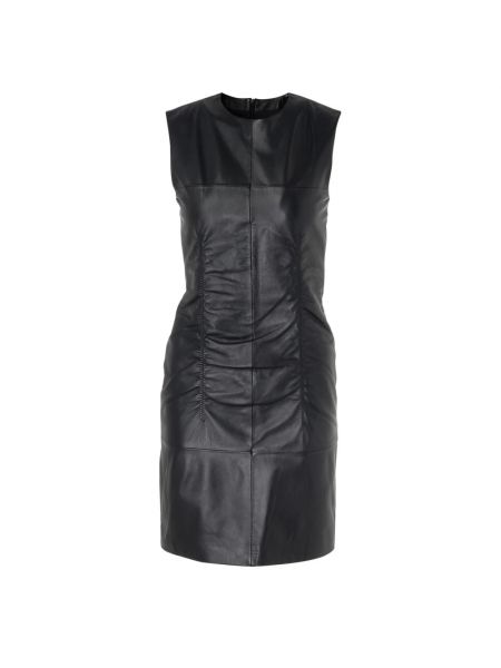 Sukienka mini skórzana Sportmax czarna