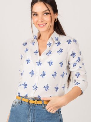 Krekls ar ziediem ar garām piedurknēm Armonika