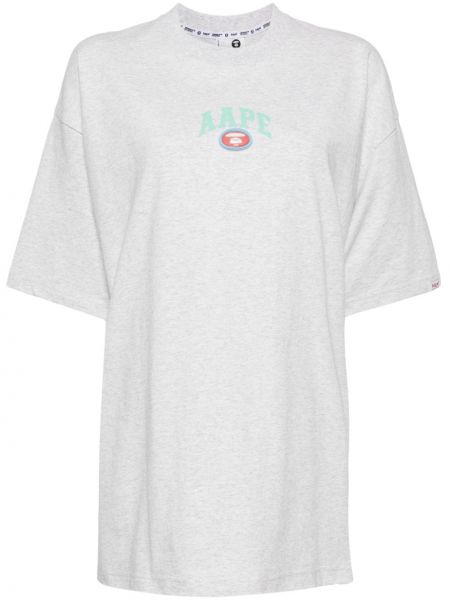 Βαμβακερή μπλούζα με σχέδιο Aape By *a Bathing Ape® γκρι