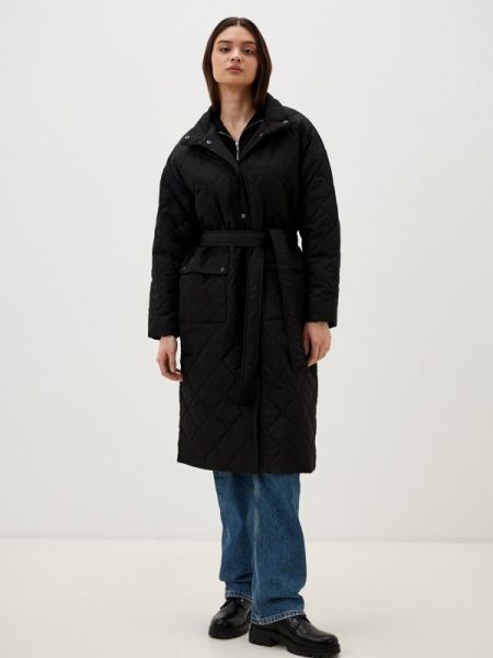 Утепленная демисезонная куртка Zolla черная