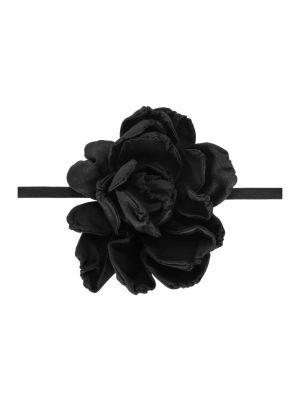 Collar de seda de flores Dolce & Gabbana negro