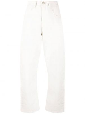 Jeans a vita alta Jil Sander bianco