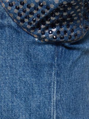 Robe en jean en coton Area bleu