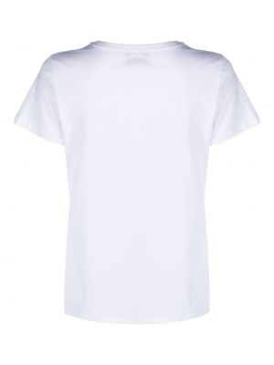 Haftowana koszulka bawełniana Alessandro Enriquez biała