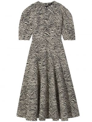 Midikleid mit print ausgestellt mit zebra-muster Proenza Schouler schwarz