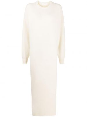 Dzianinowa sukienka z kaszmiru Extreme Cashmere biała