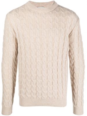 Vilnonis megztinis apvaliu kaklu Etro balta