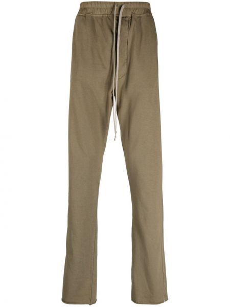 Pantalon droit en coton Rick Owens vert