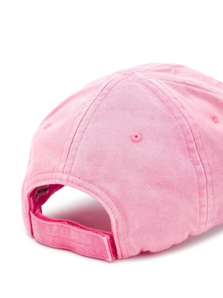 Raštuotas kepurė su snapeliu Balenciaga rožinė
