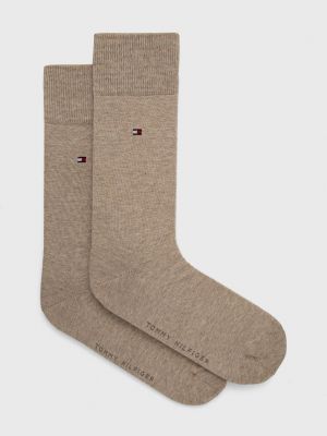 Чорапи Tommy Hilfiger бежово