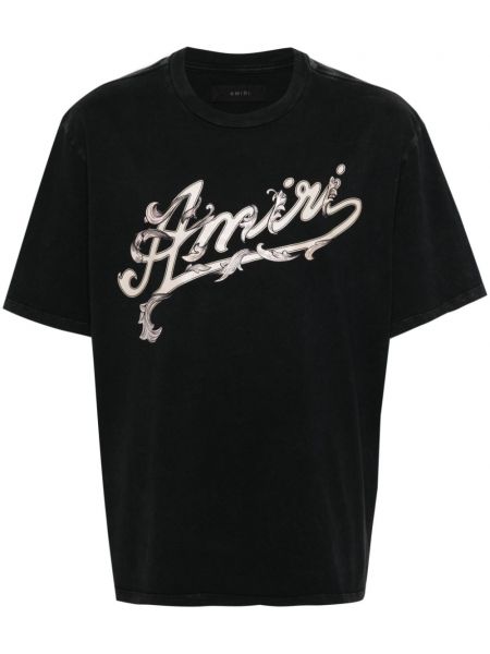 Bavlněné tričko Amiri černé