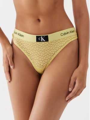 Tanga Calvin Klein Underwear jaune