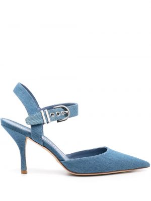 Полуотворени обувки Stuart Weitzman синьо