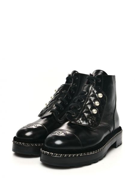 Ankle boots Chanel Pre-owned czarne