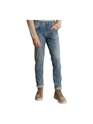 Skinny jeans aus baumwoll Replay blau