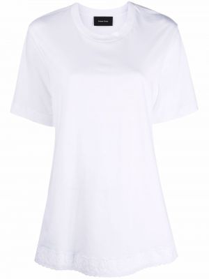 Camiseta de encaje Simone Rocha blanco