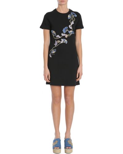 Sukienka mini z krótkim rękawem Carven - сzarny