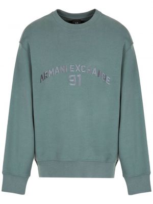Sweatshirt mit stickerei aus baumwoll Armani Exchange