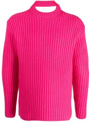 Džemper od merino vune Botter ružičasta