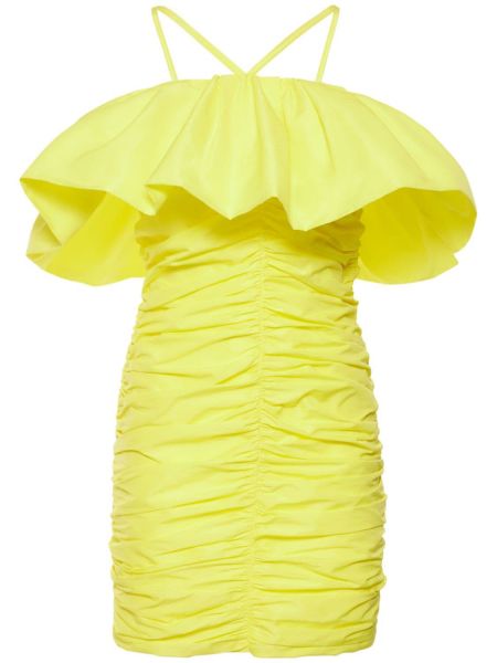 Nylonové mini šaty Msgm hnedá