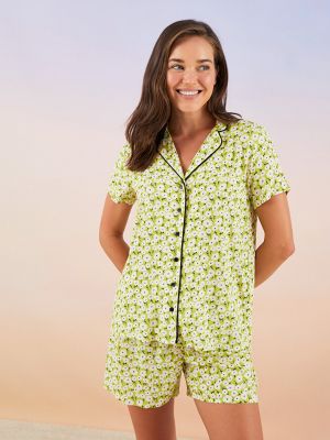 Рубашка из вискозы в цветочек с принтом Lcw Dream зеленая