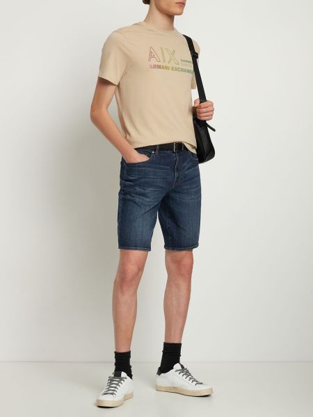 Bavlnené džínsové šortky Armani Exchange