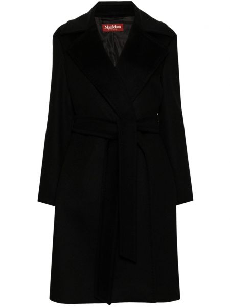 Vlněný kabát 's Max Mara černý
