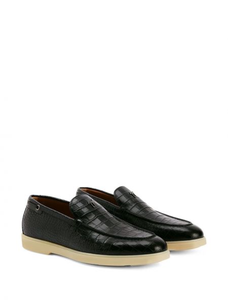 Loafers en cuir Giuseppe Zanotti noir