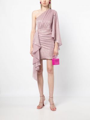 Mini kleita ar drapējumu Patbo rozā