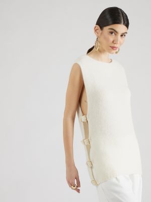 Top in maglia Hoermanseder X About You bianco