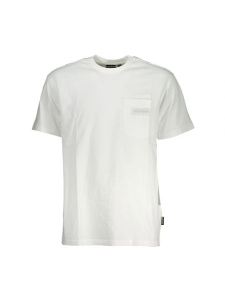 Koszulka bawełniana Napapijri biała