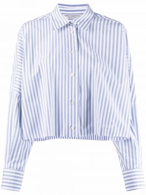 Camisa a rayas Philosophy Di Lorenzo Serafini blanco