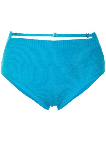 Pantalones culotte de punto Jacquemus azul