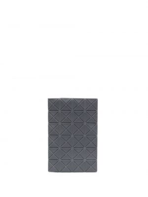 Portefeuille à imprimé à motif géométrique Bao Bao Issey Miyake gris