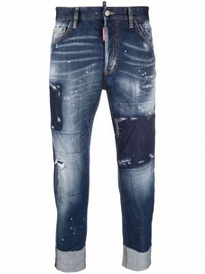 Пэчворк прямые джинсы Dsquared2