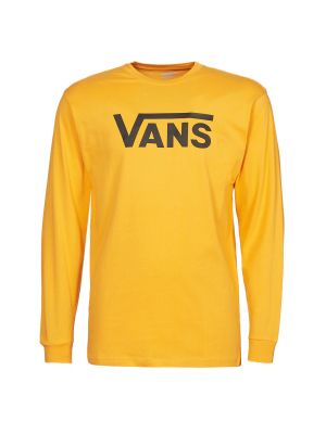 Tričko s dlouhým rukávem s dlouhými rukávy Vans žluté
