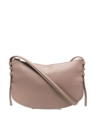 Lær clutch A.p.c. brun