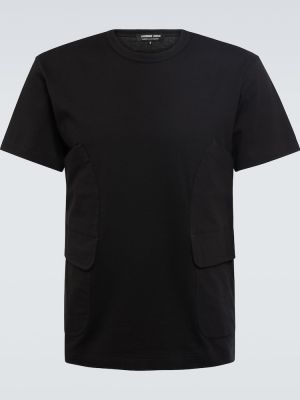 Βαμβακερή μπλούζα από ζέρσεϋ Comme Des Garã§ons Homme Deux μαύρο