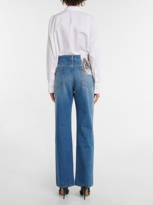 High waist straight jeans Valentino blau