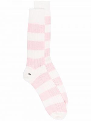Pruhované ponožky Mackintosh růžové