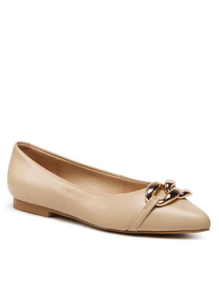 Balerina cipők Eva Longoria bézs