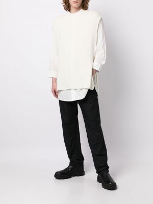 Poncho en tricot Izzue blanc
