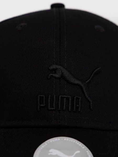 Bavlněný čepice s aplikacemi Puma černý