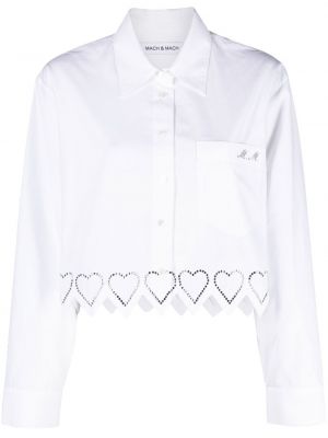 Риза с кристали Mach & Mach бяло