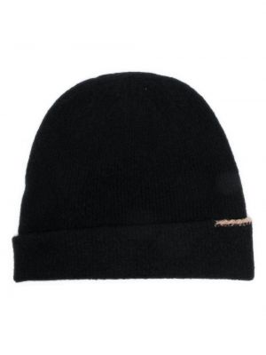 Плетена шапка Semicouture черно
