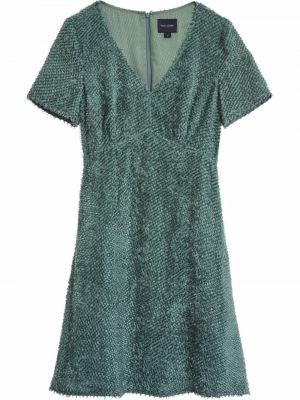 Viskózové mini šaty na zip s výstřihem do v Marc Jacobs - zelená