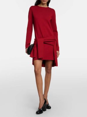 Mini vestido de lana Max Mara rojo