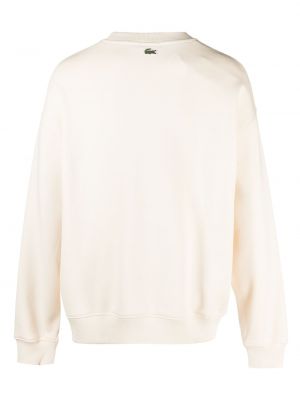 Sweatshirt aus baumwoll Lacoste weiß