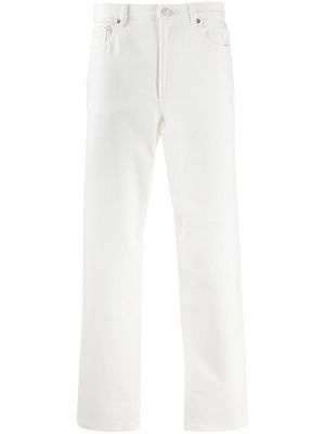 Pantalones rectos slim fit A.p.c. blanco